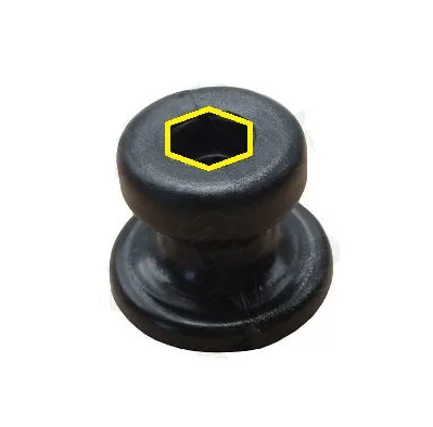 Super Cena Napínací kolík (třmen) k plachtě, plastový - šestihran. díra d=25 x v = 20 mm