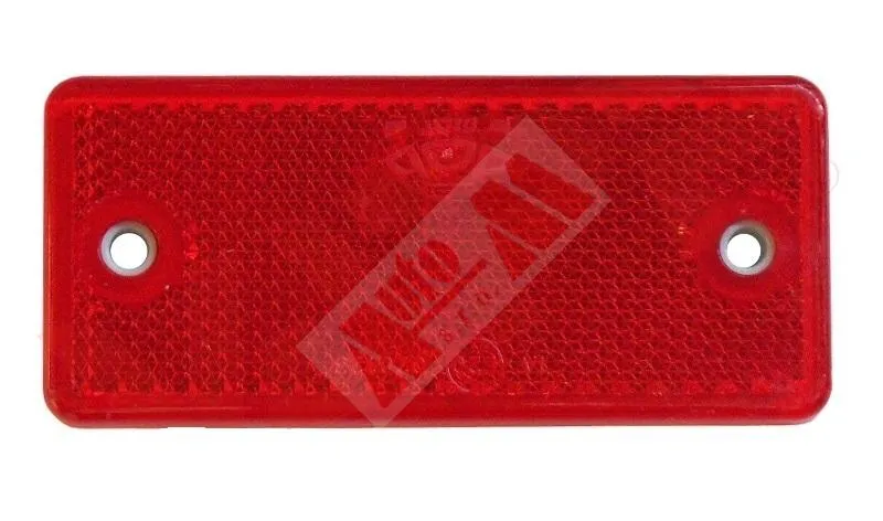 Odrazka obdélníková červená 90x40 mm, 2 otvory pro šroub Pouze Dnes