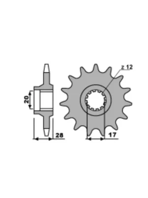 Ihned K Objednání Sekundární řetězové kolečko PBR Sprockets pro APRILIA/ GILERA 125/200/250 mod.520