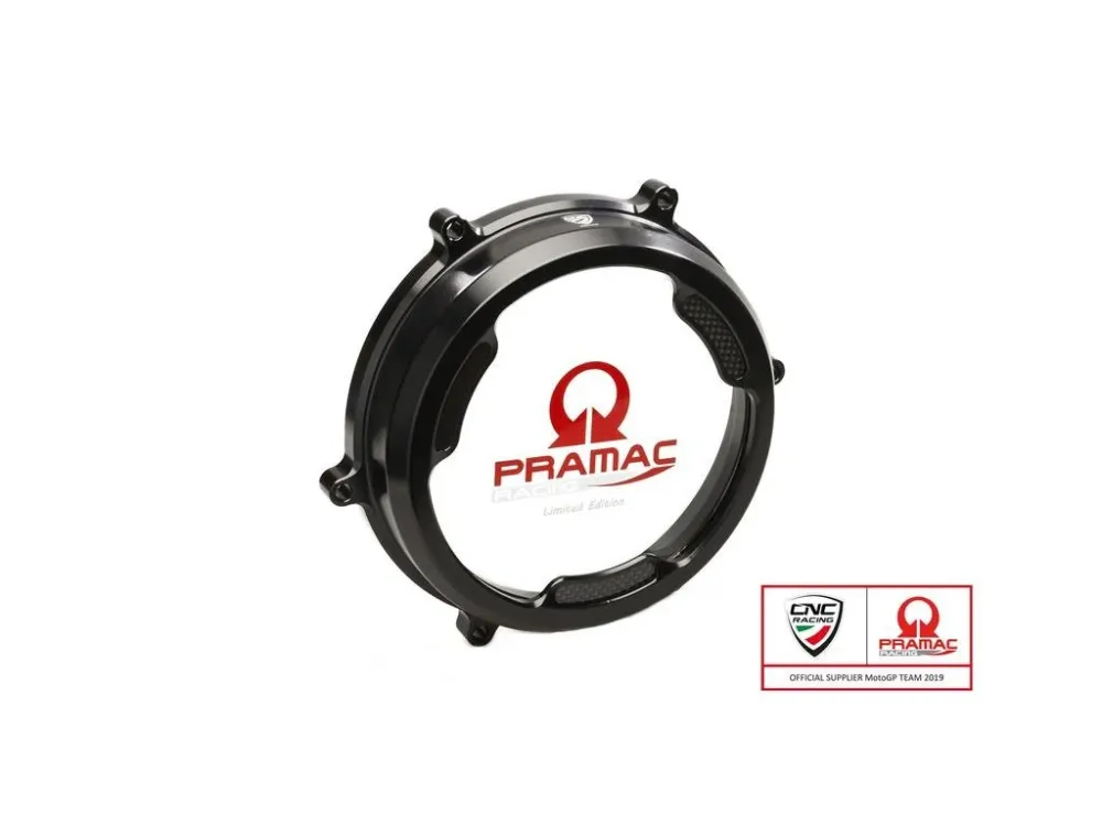 Kryt spojky transparentní - olejová lázeň CNC RACING pro Ducati Panigale PRAMAC EDICE Výprodej