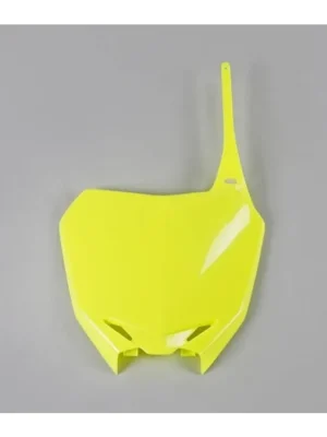 Autentický UFO tabulka pod startovní číslo SUZUKI RMZ 250 10-18, RMZ 450 08-17, barva žlutá fluo