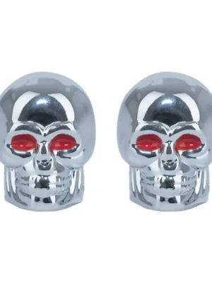 Tovární Cena OXFORD čepičky ventilku SKULL silver stříbrná lebka