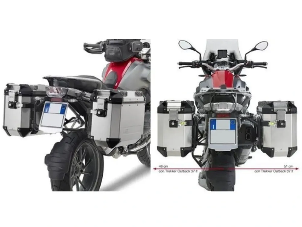 Nízká Cena Kappa nosič bočních kufrů BMW R 1200 GS (13-18), R 1250 GS (19-21), R 1250 GS Adventure (1