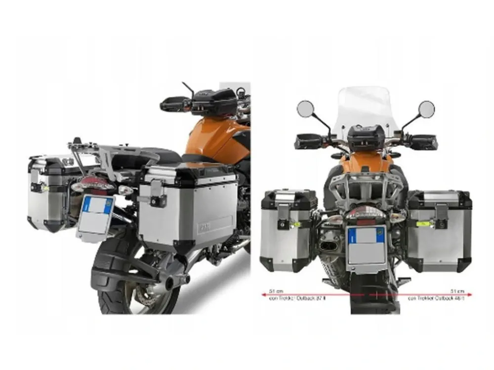 Kup Teď Kappa KL684CAM držáky bočních kufrů pro MONOKEY CAM-SIDE pro BMW R 1200 GS 04-12, BMW R 12