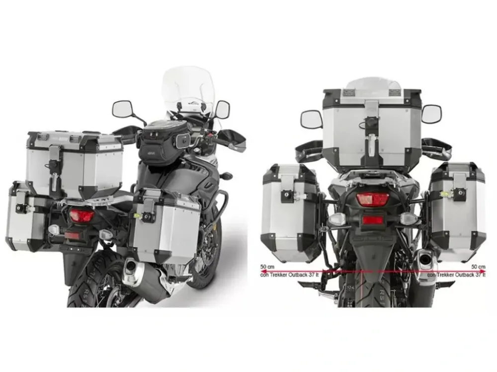 Kappa KL3112CAM držáky bočních kufrů pro MONOKEY CAM-SIDE pro SUZUKI DL 650 V Strom 17-20 Autentický