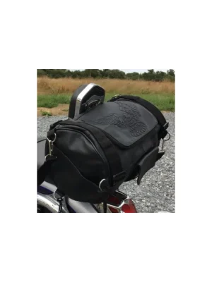 Cenový Hit Kožený moto válec Eagle za opěrku na chopper 40x20cm