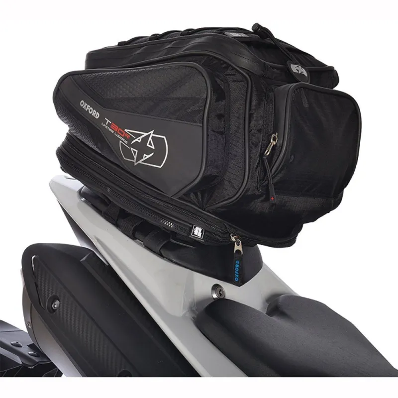Nízká Cena Tankbag a brašna na sedlo T30R Time Tank - Tailer, OXFORD, černá, objem 30l