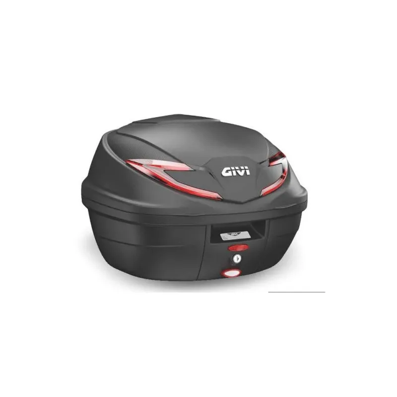 Super Cena B39N kufr GIVI černý (Monolock s vlastní plotnou) s červenými odrazkami, objem 39 ltr.