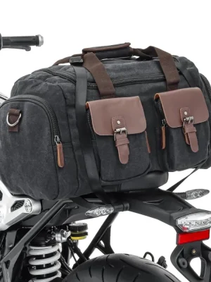 Finální Výprodej Vintage tailbag na motocykl Orlando, 30L, šedý, textilní
