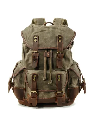Vintage batoh Kansas 20l, zelený Tovární Cena