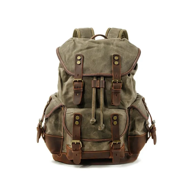 Vintage batoh Kansas 20l, zelený Tovární Cena