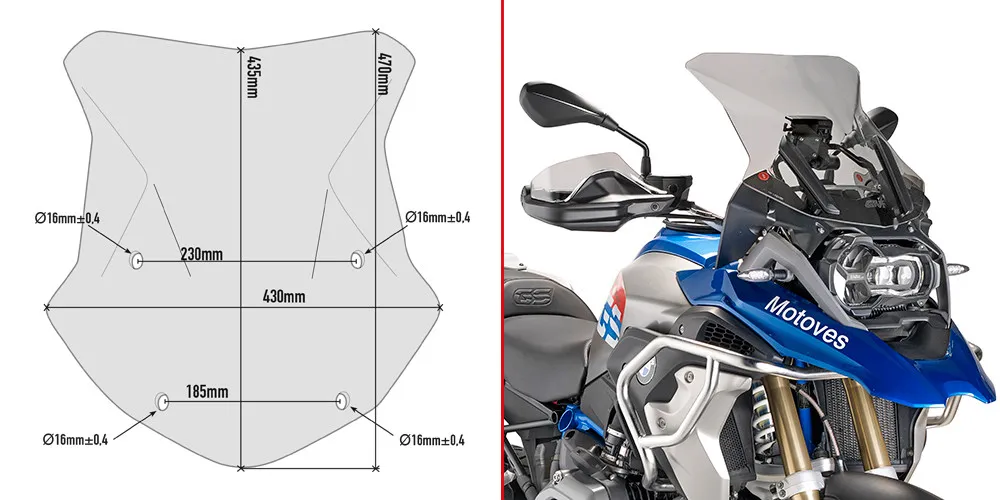 BMW R 1250 GS / Adventure (18-) - kouřové plexi Givi 5124D | HZmoto - vše pro motorkáře a jejich stroje Speciální Cena