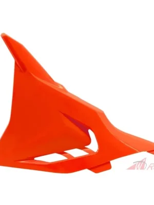 boční kryt vzduchového filtru levý KTM, RTECH (neon oranžový, s průduchy)- 5A Must-Have