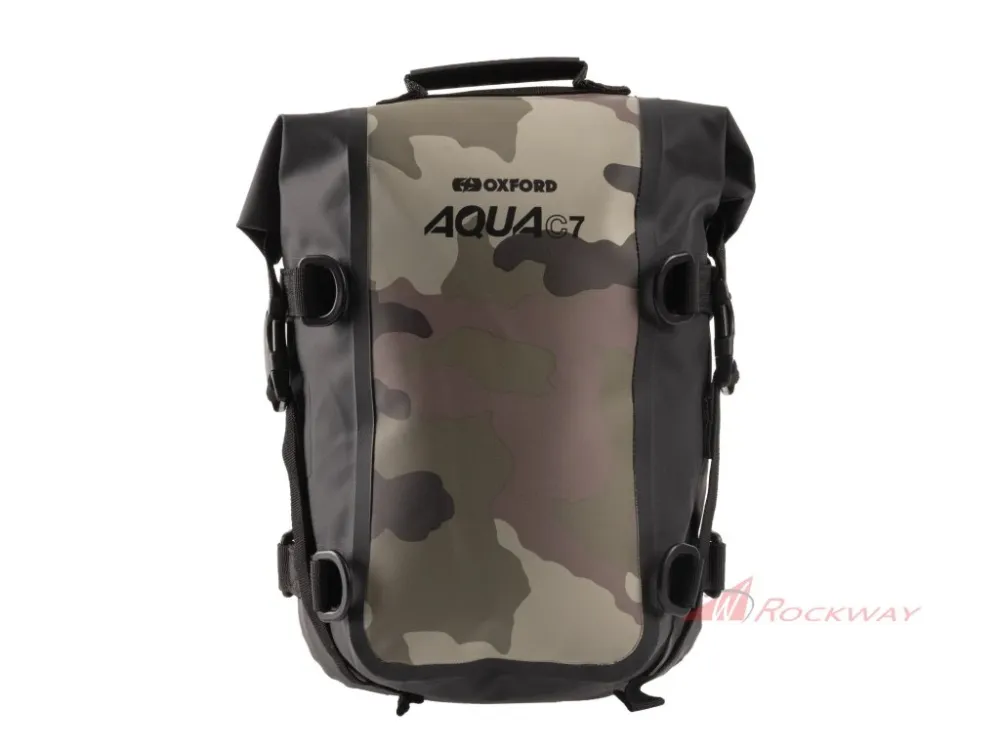 Tovární Cena brašna na padací rám AQUA C7 crash bar bag, OXFORD (maskáč, objem 7l)- 5A