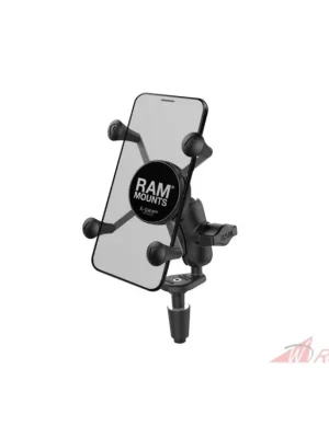 Přímo Od Výrobce kompletní sestava držáku X-Grip s uchycením do krku řízení motocyklu, RAM Mounts- 5A