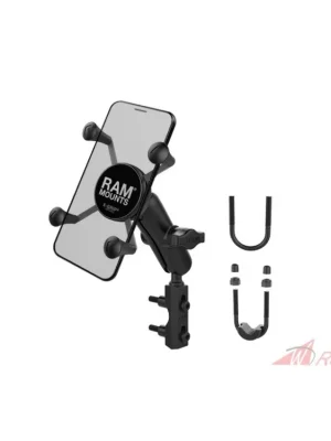 kompletní sestava držáku X-Grip s uchycením na objímku brzdové/spojkové páčky/řidítka motocyklu, RAM Mounts- 5A Vrácení Zdarma