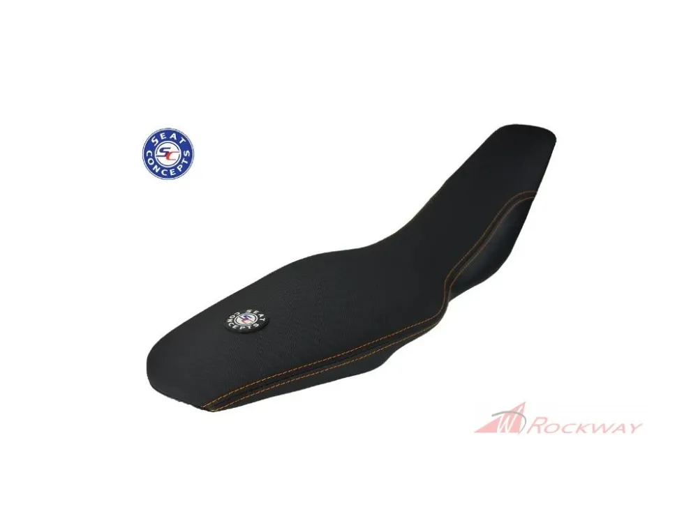 Doprava Zdarma Kompletní sedlo Seat Concepts Comfort - LOW | KTM 690 SMC / Enduro R (2019+)- Černé prošívání/Možnosti potahu: Black Carbon Fiber Sides / Black Sandpaper Top