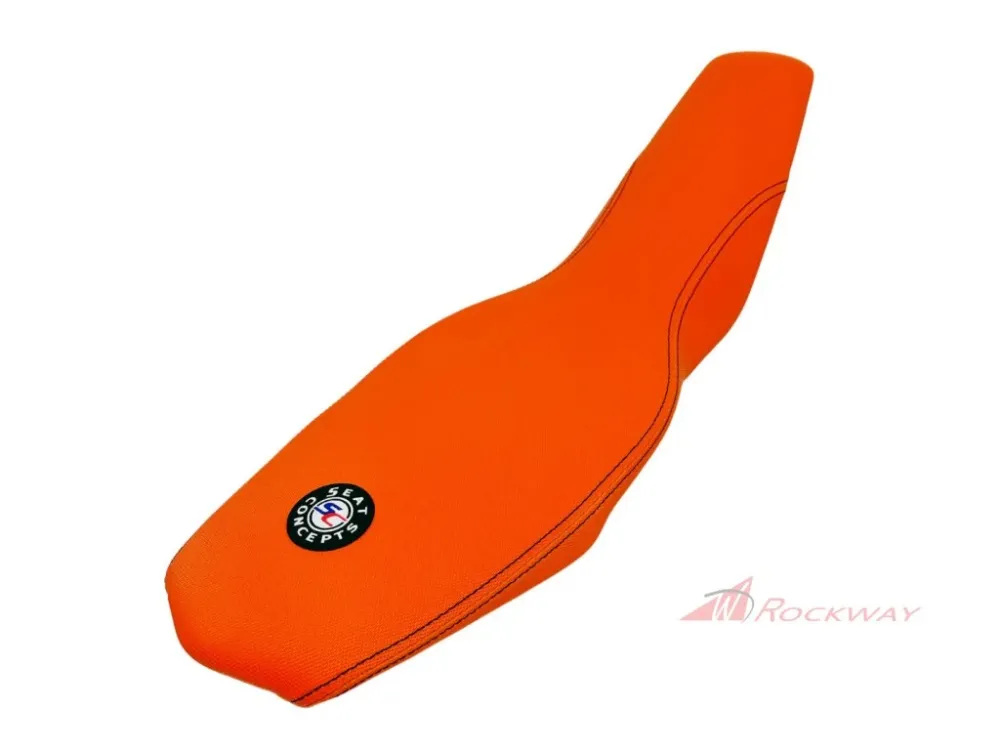 Kompletní sedlo Seat Concepts Comfort | KTM 690 SMC / Enduro R (2019+)- Černé prošívání/Možnosti potahu: Orange Semi-Grip Sides / Orange Semi-Grip Top Sezónní Sleva