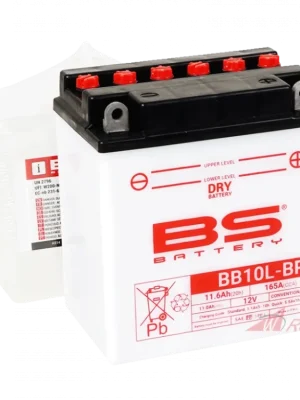 Konvenční motocyklová baterie BS-BATTERY BB10L-BP Včetně balení kyseliny- 5A Kup Teď
