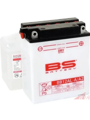 Konvenční motocyklová baterie BS-BATTERY BB12AL-A2 (YB12AL-A2) Včetně balení kyseliny- 5A Must-Have