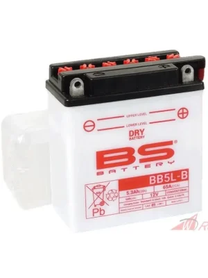 Konvenční motocyklová baterie BS-BATTERY BB5L-B (YB5L-B) Včetně balení kyseliny- 5A Tovární Cena