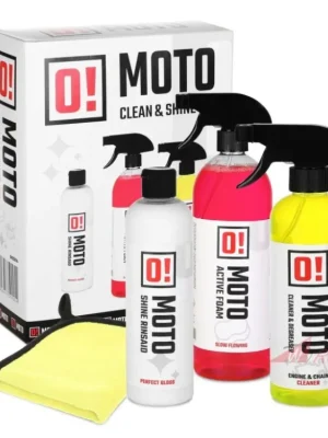 Vrácení Zdarma O!MOTO 3v1 sada pro mytí a péči o motorku (Odmašťovač 500ml + aktivní pěna 1L + leštící mléko 500ml)- 5A