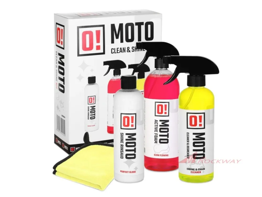 Vrácení Zdarma O!MOTO 3v1 sada pro mytí a péči o motorku (Odmašťovač 500ml + aktivní pěna 1L + leštící mléko 500ml)- 5A