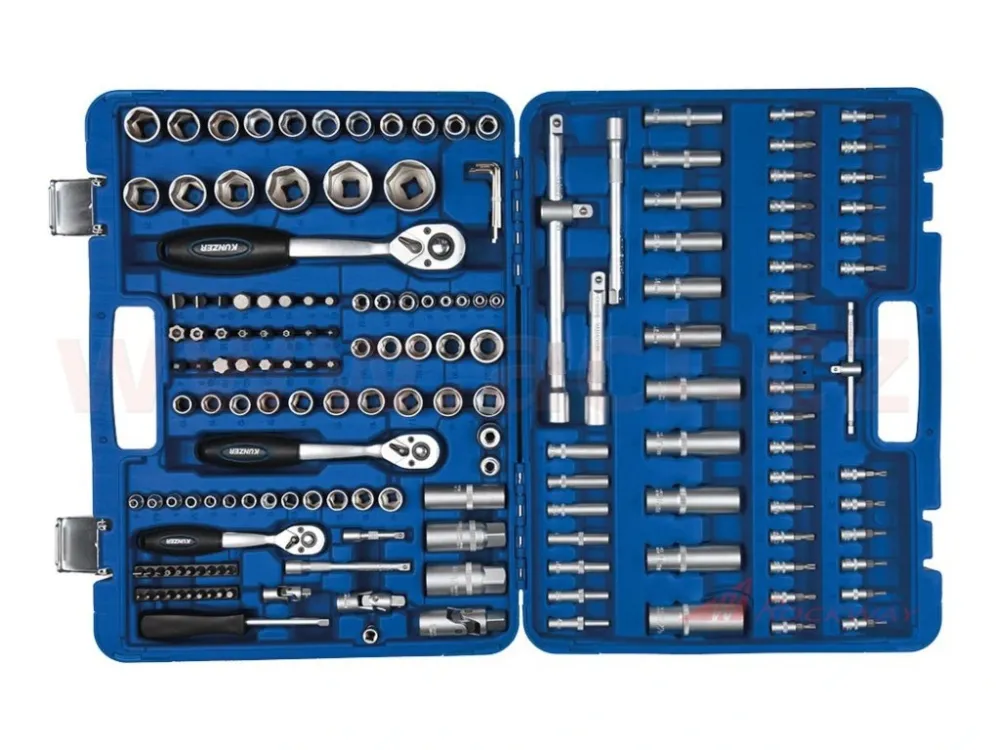 Vrácení Zdarma sada Gola 1/4", 3/8" 1/2", 172 ks KUNZER- 5A
