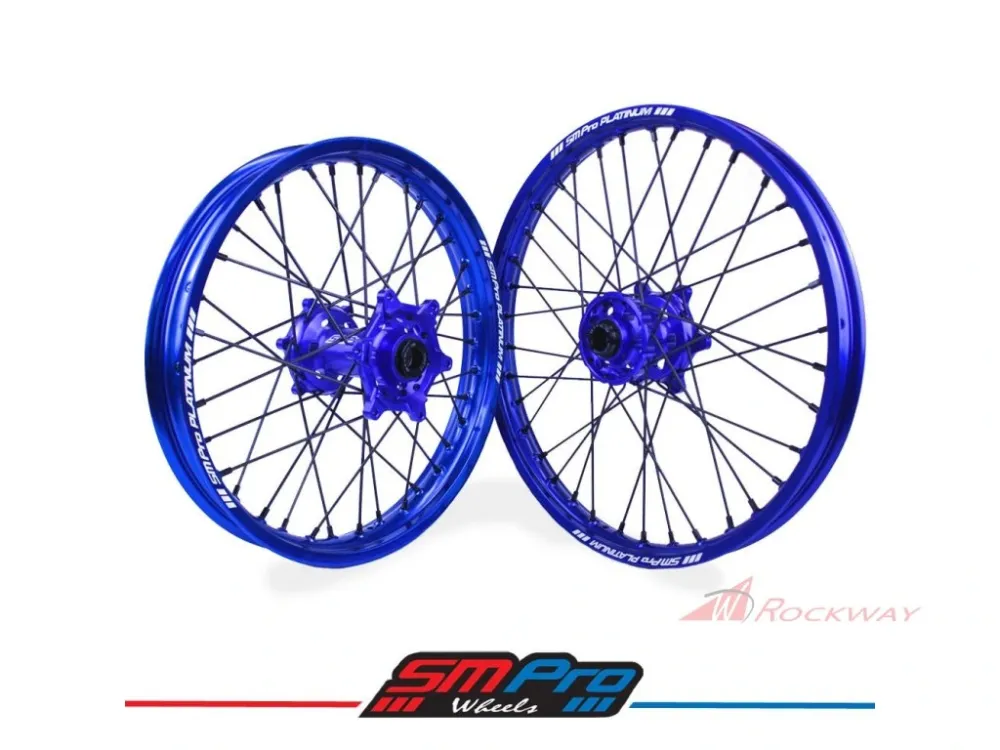 Hit Sezóny Sada kol 21" x 1,60 a 19" x 1,85 | Husqvarna TC/FC/TE/FE 125-530 (2014 +)- Stříbrná/Barva nipple: Nikl ocel/Barva ráfku: Lesk černá