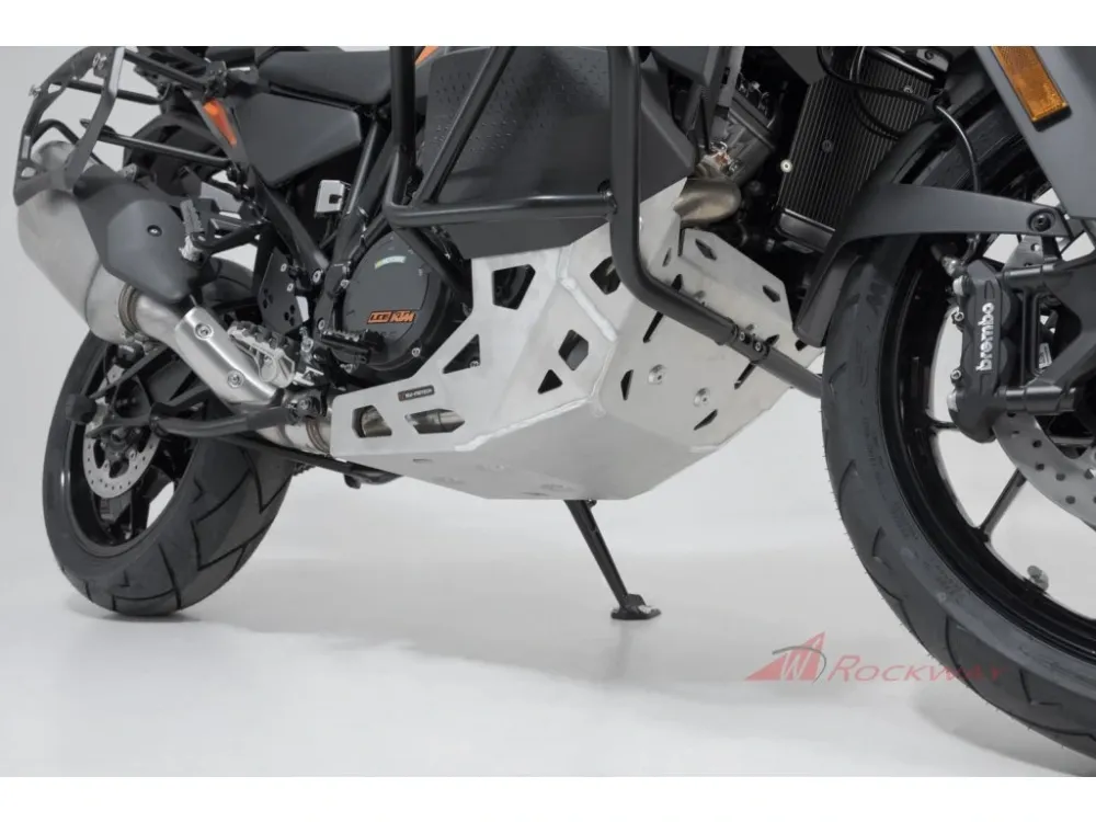 Rychlé Dodání SW-MOTECH kryt motoru stříbrný KTM 1290 Super Adventure (21-).- Černá
