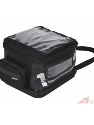 Expresní Doručení tankbag na motocykl F1 QR, OXFORD (černý, s rychloupínacím systémem na víčka nádrže, objem 18 l)- 5A