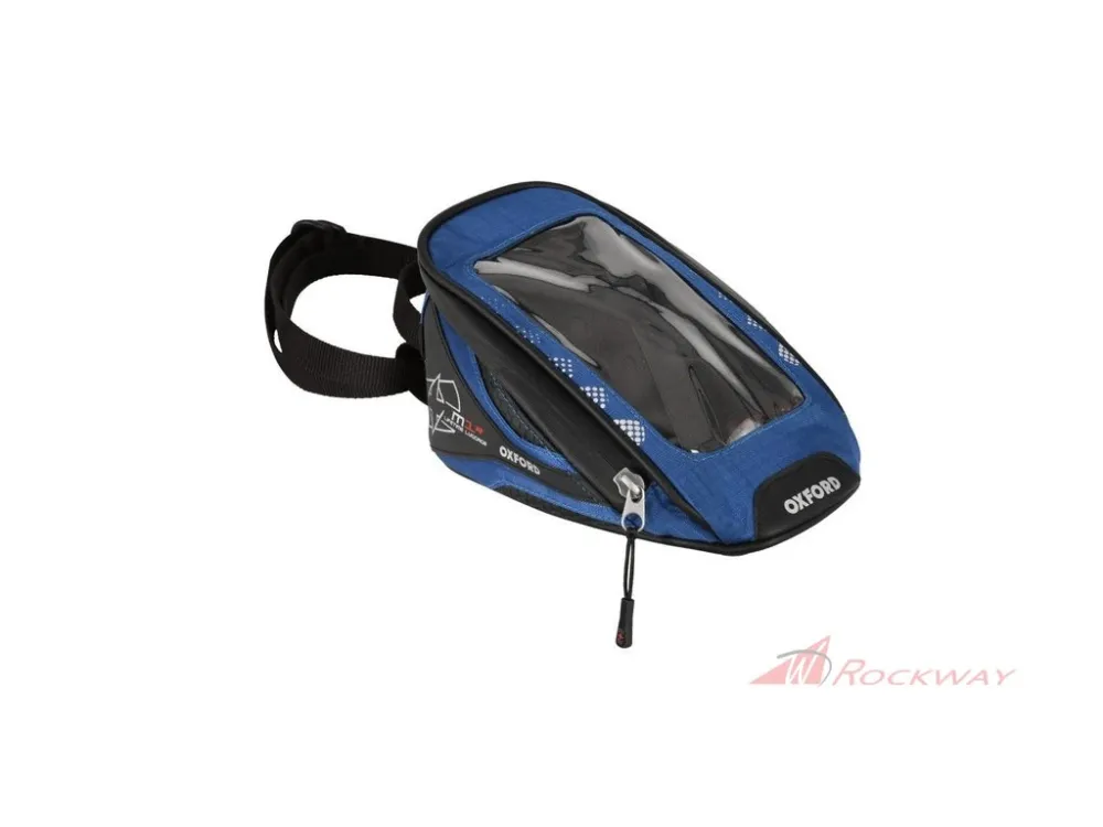 Výhodná Nabídka tankbag na motocykl M1R Micro, OXFORD (černý/modrý, objem 1 l)- 5A