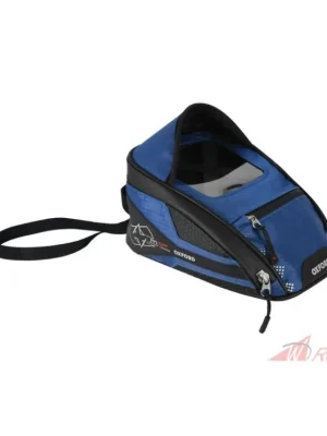 tankbag na motocykl M2R, OXFORD (černý/modrý, s magnetickou základnou, objem 2 l)- 5A Bezpečná Platba