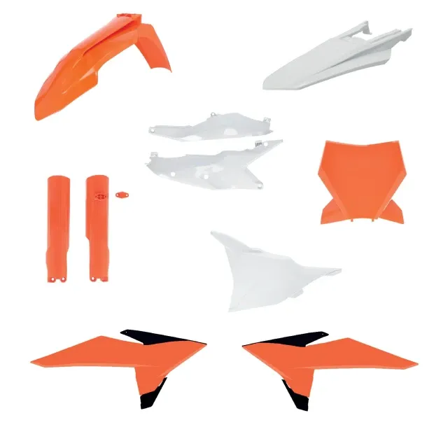 Víkendová Akce Sada plastů ACERBIS pro KTM SX 25-26, SXF 25-26 oranž/bílá