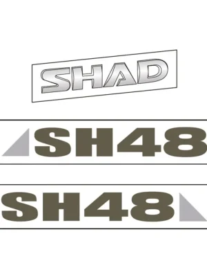Nakupujte Hned Samolepky SHAD D1B481ETR pro SH48 tmavě šedý