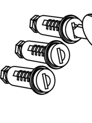Cenová Bomba Sada klíčů + 3 červené cylindrické vložky SHAD 200062R pro SH26, SH29, SH33, SH34, SH39, SH40, SH44, SH45, SH46, SH47, SH35, SH23