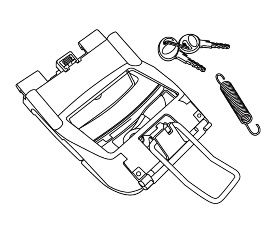 Vysoce Kvalitní Zamykací mechanismus SHAD D1B45MAR for SH40 and SH45