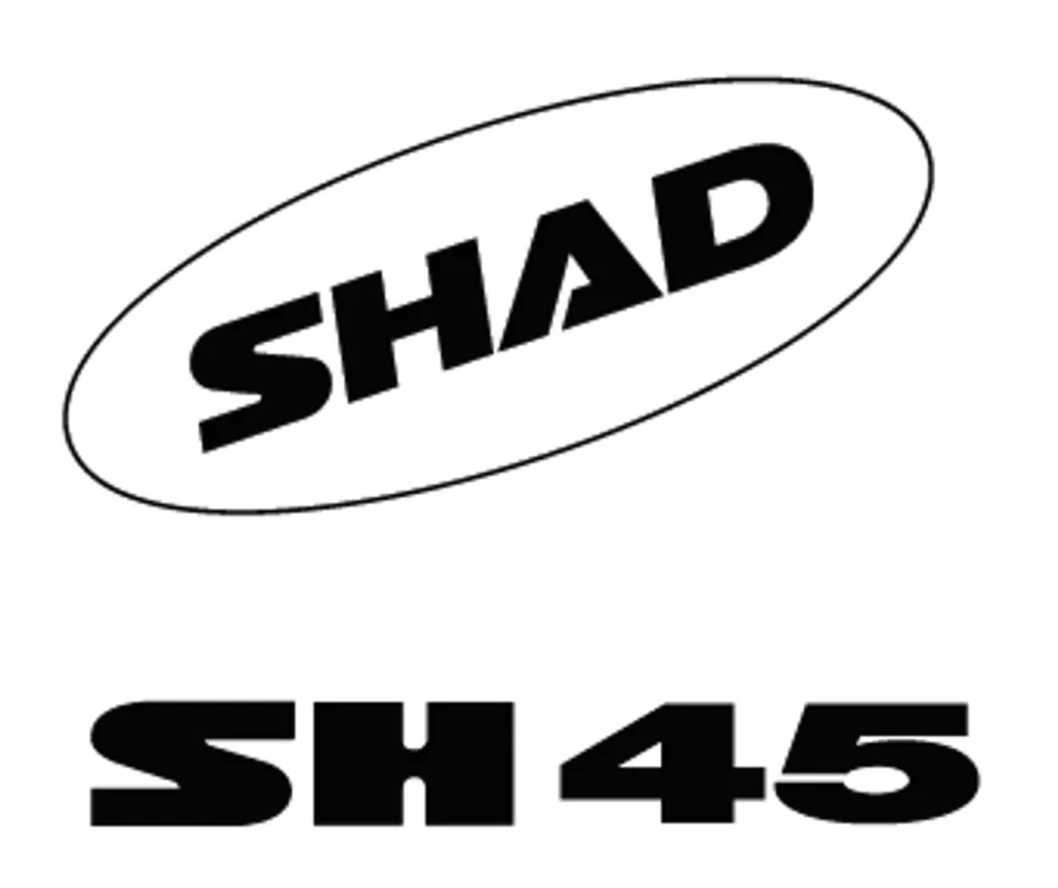 Sleva Samolepky SHAD D1B451ETR pro SH45 bílá