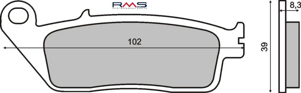 Must-Have Brzdové destičky RMS 225100870 organické