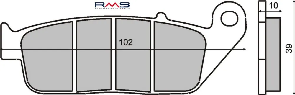 Cenově Výhodný Brzdové destičky RMS 225100890 organické