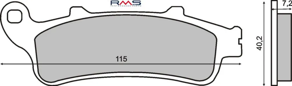 Přímo Od Výrobce Brzdové destičky RMS 225100970 organické