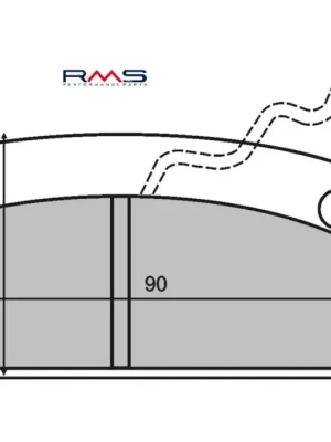 Bezpečná Platba Brzdové destičky RMS 225100540 organické