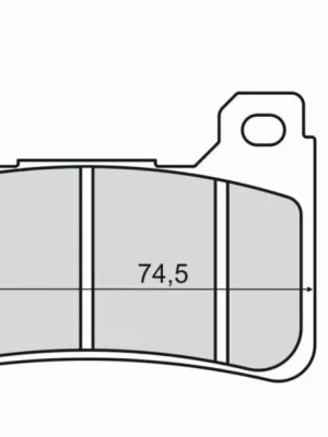 Brzdové destičky RMS 225102950 organické Rychlé Dodání