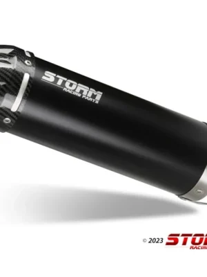 Zlevněný Koncovka výfuku STORM GP K.050.LXSBC Černý s uhlíkovou koncovkou