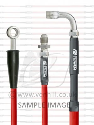 Značkový Hadice zadní brzdy Venhill K01-2-019/P-RD červená