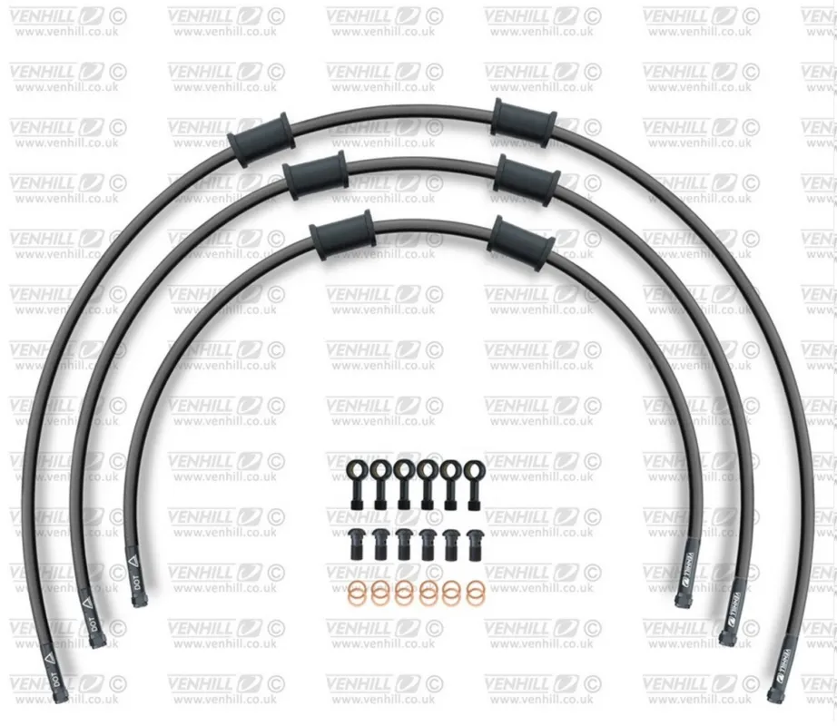 STANDARD Hadice přední brzdy sada Venhill POWERHOSEPLUS SUZ-6011FB-BK (3 hadice v sadě) černé hadice, černé koncovky Koupit Online