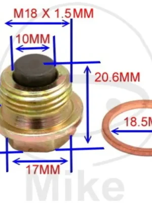 JMP magnetický vypouštěcí šroub M18X1.50 s těsněním Výhodná Nabídka