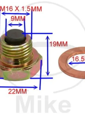 Akční Cena JMP magnetický vypouštěcí šroub M16X1.50 s těsněním