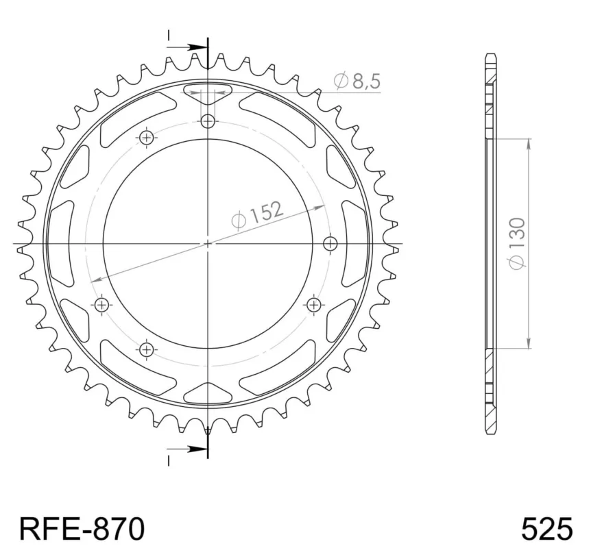 Oblíbený Řetězová rozeta SUPERSPROX RFE-870:41-BLK černý 41 zubů, 525