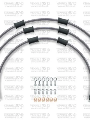 Značkový STANDARD Hadice přední brzdy sada Venhill POWERHOSEPLUS BMW-7002FS (3 hadice v sadě) Průhledné hadice, nerezové koncovky